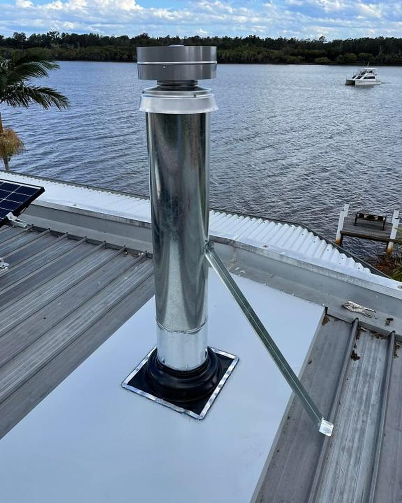 Flue Through The Roof — Bush2Beach Plumbing & Gas